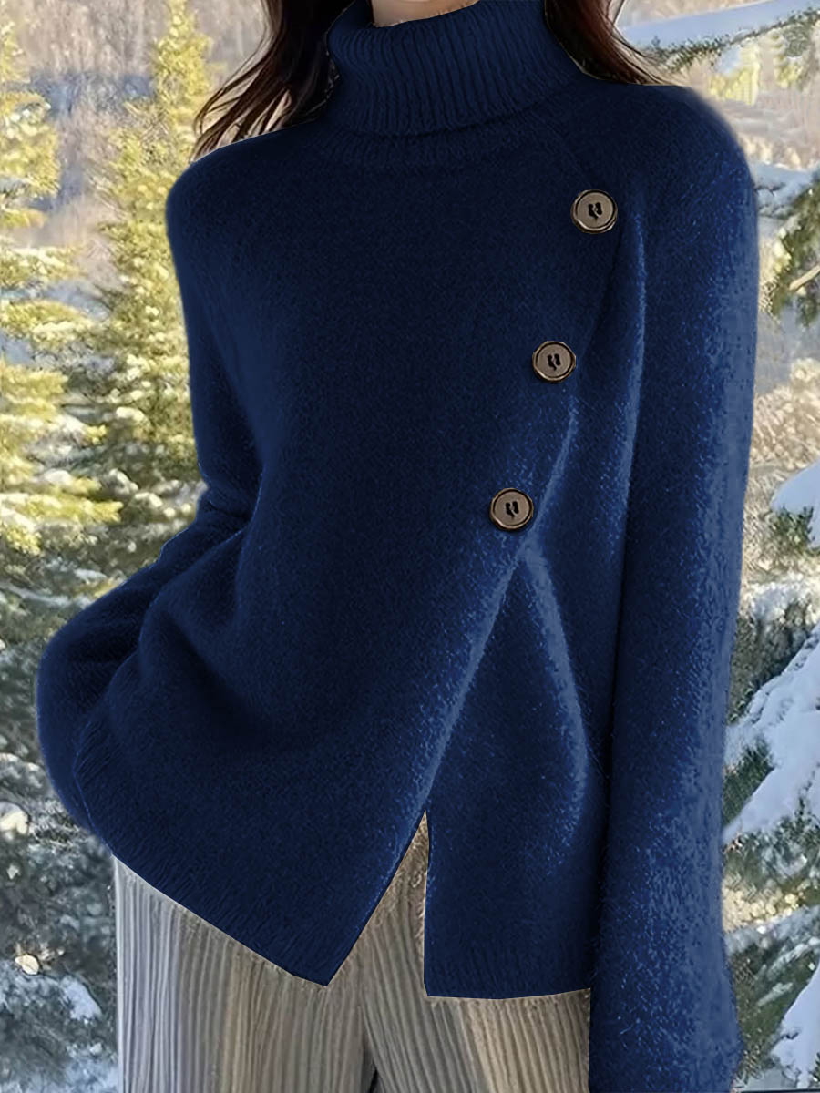 Pavinna - Pull à Col Roulé Décontracté pour Femme