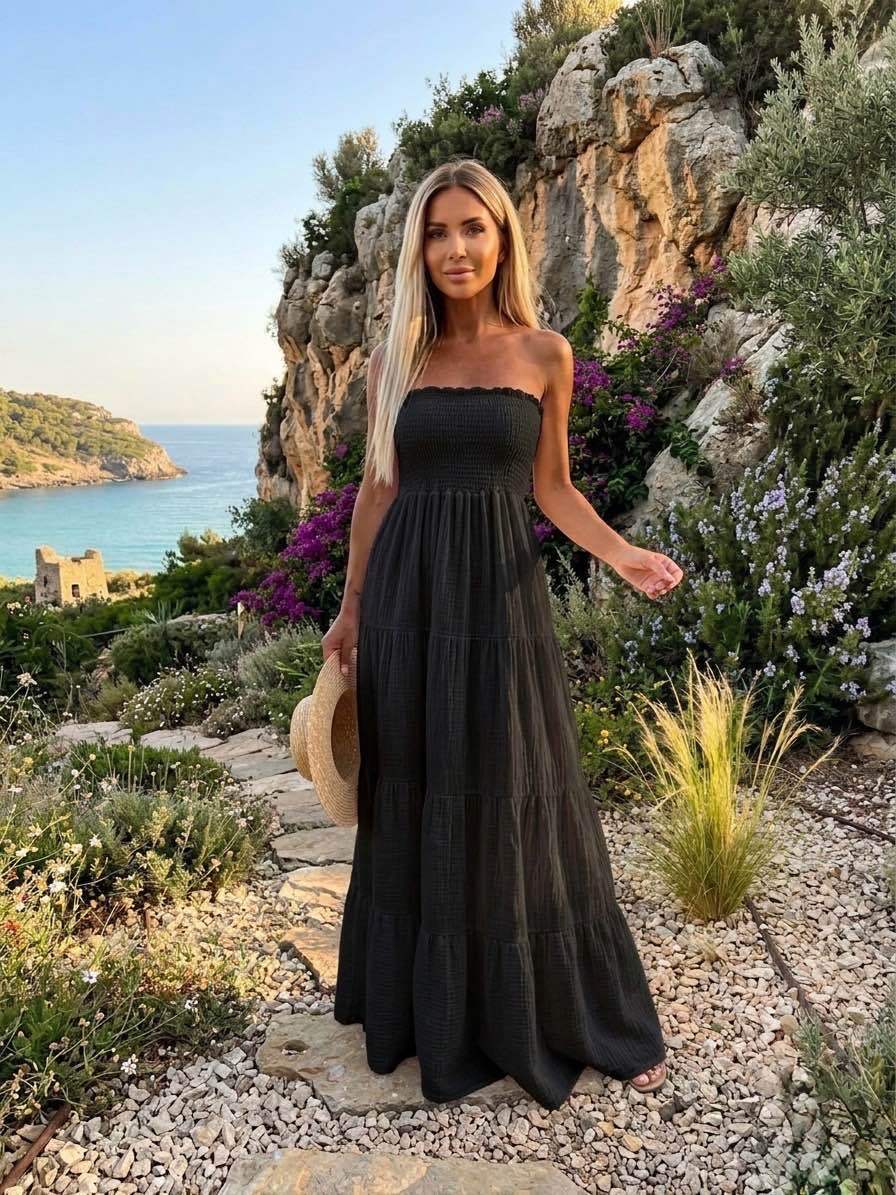 Strapless Maxi Dress
