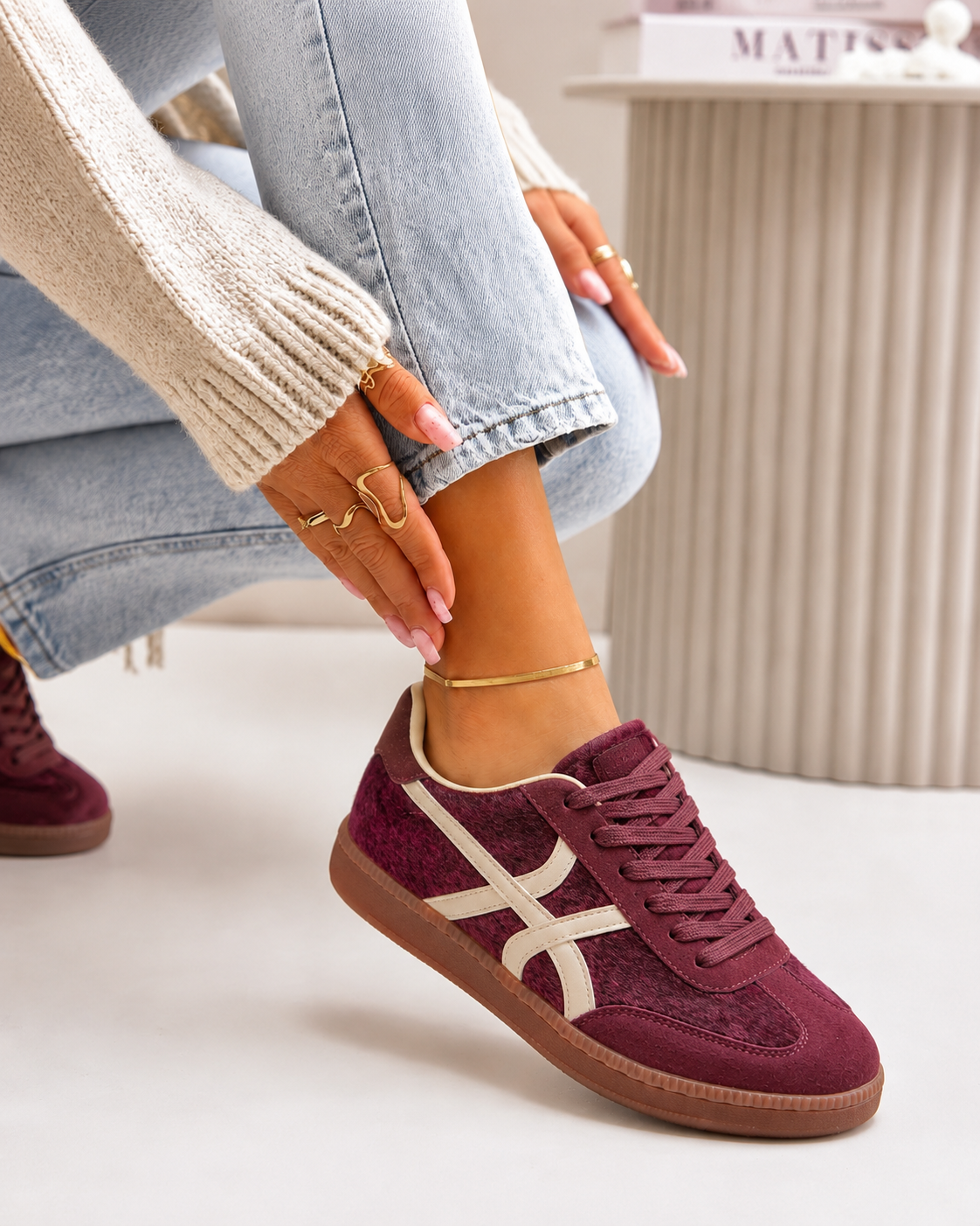 Sonja Bordeaux Sneaker
