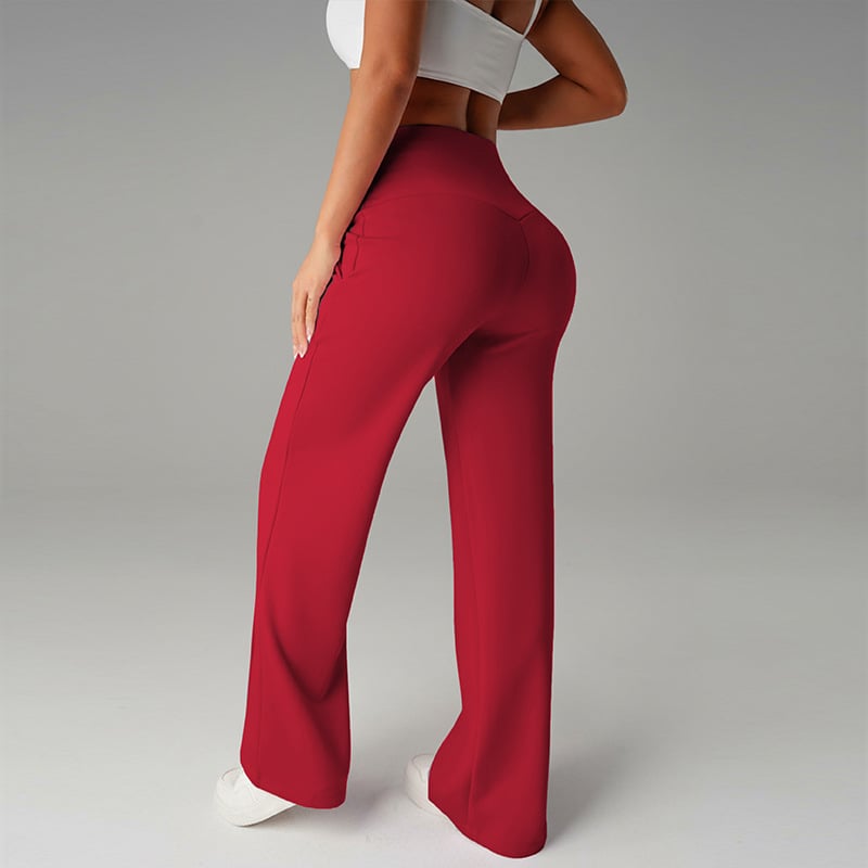 Niselle - Pantalon Femme Uni à Jambes Droites