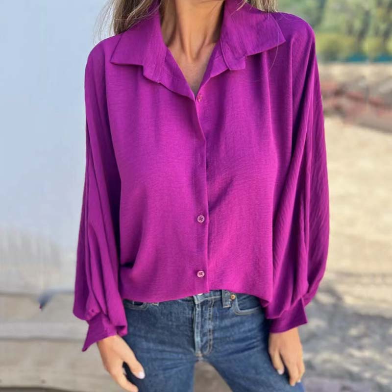 Aenor - Chemise Élégante et Polyvalente à Manches Lanterne