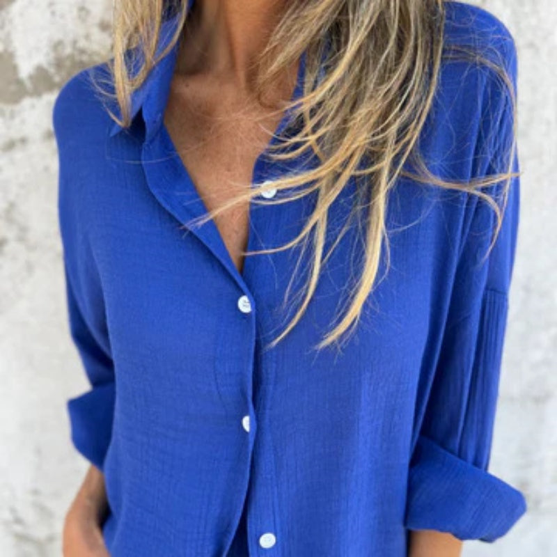 Alora - Ensemble chemise à manches longues et short pour femmes